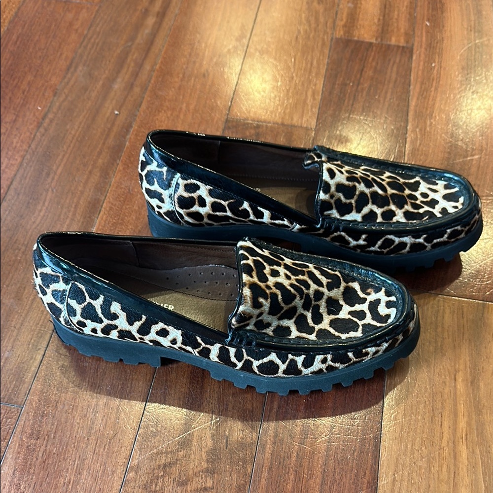 Donald J. Pliner Brown and Black Loafers Flats